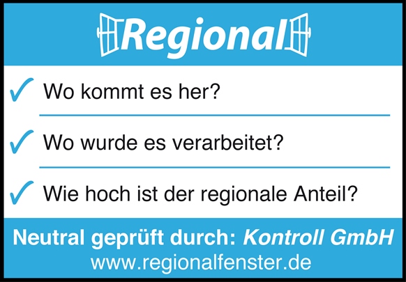 Das "Regionalfenster" - ein Zeichen auf Lebensmitteln