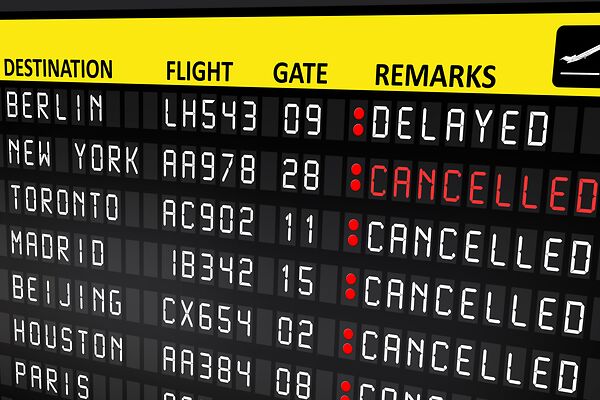 Streik Fluggastrechte Verspätung flight cancelled